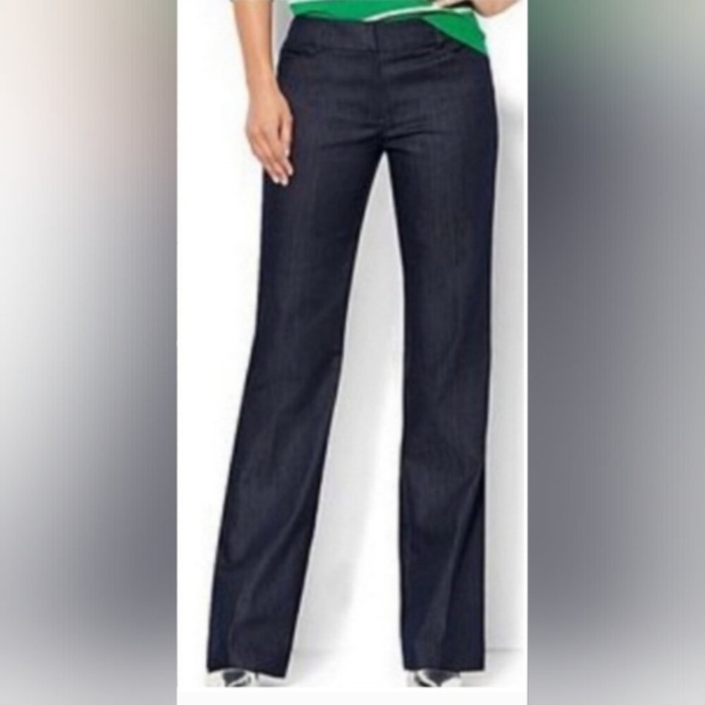 New York & Company Denim Trousers Size 12 - Picture 1 of 6